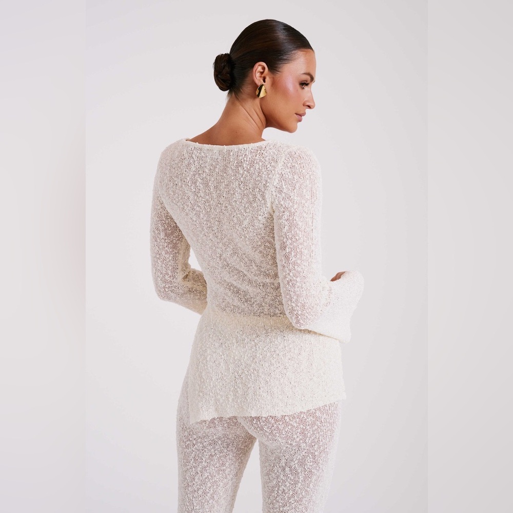 BNWT Irma Flared Boucle Pants & matching Liz Boucle Long Sleeve Top - Picture 2 of 7